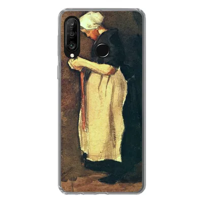 Produktbild von MuchoWow® Handyhülle Schutzhülle Hülle für Huawei P30 Lite Die Scheveningerin - Vincent van Gogh Silikon Softcase Handy Hülle - Handyhülle