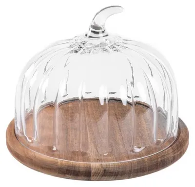 Produktbild von HOMLA PUMPKIN Glastablett in Form eines Kürbisses 19x24 cm