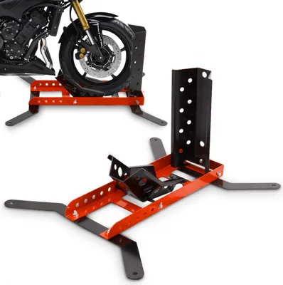 Produktbild von Bituxx Motorradwippe für Bodenfixierung Rot Schwarz MS-19034