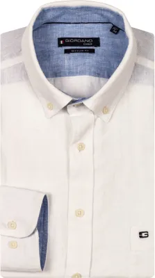 Produktbild von Giordano Hemd gebrochen weiß Brusttasche Button-Down