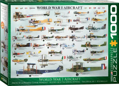 Produktbild von 1000 Teile Puzzle - Puzzle - Historische Flugzeuge des 1. Weltkriegs + Puzzle Zubehör