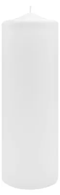 Produktbild von Spitzkopf Stumpen Kerzen Weiß 30 x Ø 10 cm, 6 Stück