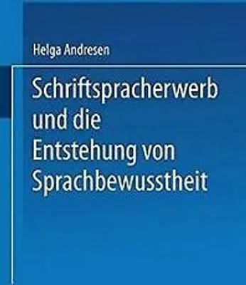 Obrázek produktu pro Schriftspracherwerb und die Entstehung von Sprachbewußtheit