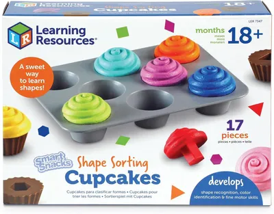 Productafbeelding van Learning Resources Slim Snacks Vorm Geven aan Sorteren Cupcakes 17 - Stuk Set