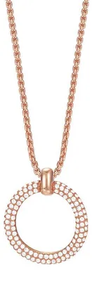 Produktbild von Esprit Halskette ESNL03009C420 Roségoldfarben Edelstahl Zirkon rund 40-42 cm