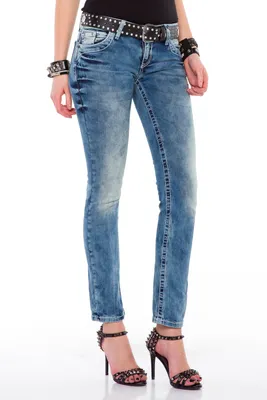 Produktbild von WD363 Damen Jeans – Slim Fit mit trendiger Waschung