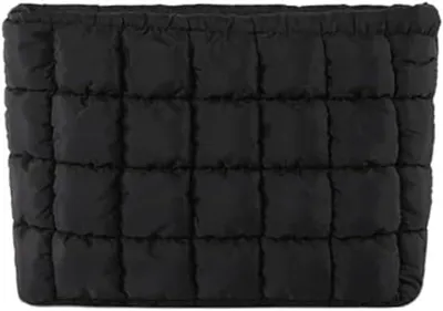 Produktbild von Kosmetiktasche gepolstert, groß, rosa und schwarz, für Reisen