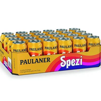 Image de Paulaner Spezi limonade rafraîchissante à l'orange et au cola 330ml pack de 24