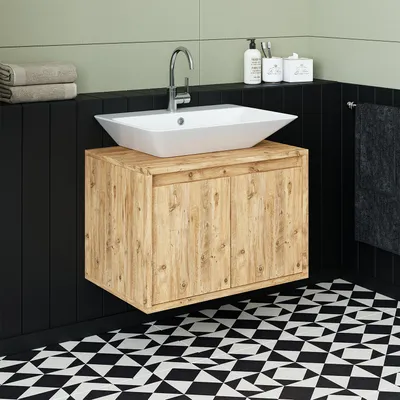 Produktbild von Roomart ATLANTIC-65 Badmöbel Unterschrank 65 cm breit, Eiche