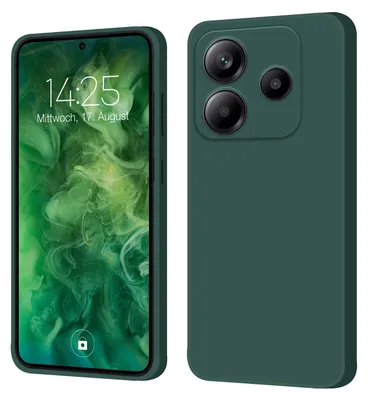 Produktbild von Hülle für Xiaomi Redmi Note 14 5G Case Cover Bumper Smartphone Softgrip Schutzhülle Farbe: Grün