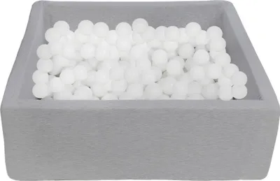 Obrázok produktu pre Bazén s loptičkami pre deti, 90x90 cm, ihrisko + 200 loptičiek biely