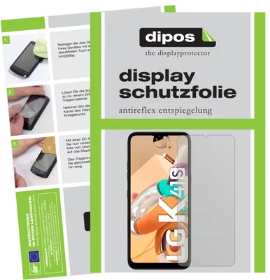 Produktbild von 2x Schutzfolie für LG K41S matt Displayschutzfolie Folie Display Schutz dipos