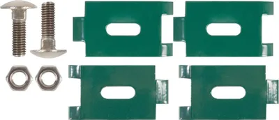 Produktbild von ALBERTS Eckverbinder zur Verbindung zweier Gittermatten,feuerv.,grün RAL 6005