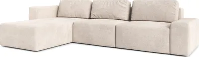 Image de AX LIVING Arkleton Canapé XXL forme L 360cm en beige Confort & élégance G
