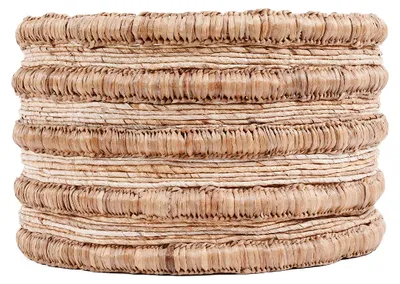 Produktbild von Bazar Bizar Korb aus wasserhyazinthe und bananenblättern in braun, 54x54x35cm