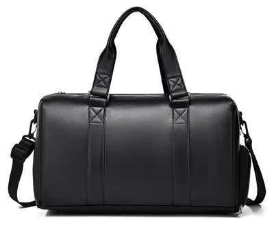 Image de Sac de voyage de fin de semaine en cuirPolyuréthaneavec compartiment à chaussures