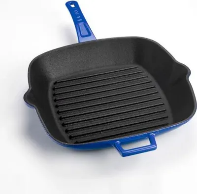 Obrázek produktu pro LAVA Metal Grilovací Pánev 26 X 26 cm Litinová Modrá LVPGT2626K0BLU
