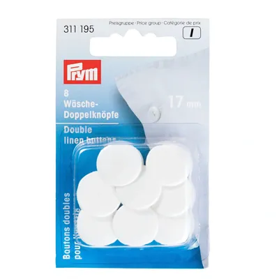 Immagine prodotto di Intimo Prym doppio bottone 26'' 17 mm bianco