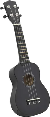 Immagine prodotto di vidaXL Set di ukulele soprano con borsa per bambini nera da 23"