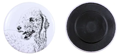 Produktbild von Bedlington Terrier Magnet mit kleinem Hund Art-Dog