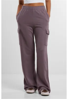 Obrázek produktu pro Dámské kalhoty Urban Classics Ladies Baggy Light Terry Sweat Pants fadedpurple - XL