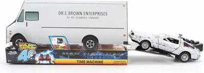 Produktbild von Replik von Time Machine Ice Effect Dlorean zum 40-jä hrigen Jubilä um  Zurü ck in die Zukunft