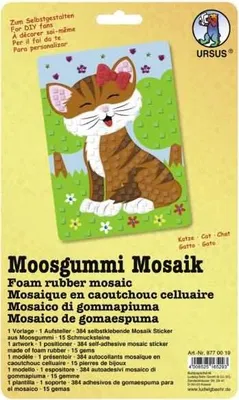 Produktbild von Moosgummi Mosaik Katze