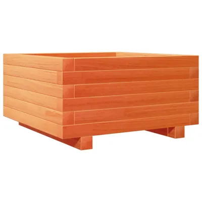 Produktbild von vidaXL Pflanzkübel Wachsbraun 50x50x26,5 cm Massivholz Kiefer