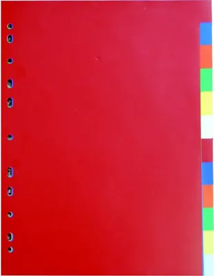 Obrázok produktu pre Plastový farebný separátor A4 - 2 x 5 farieb