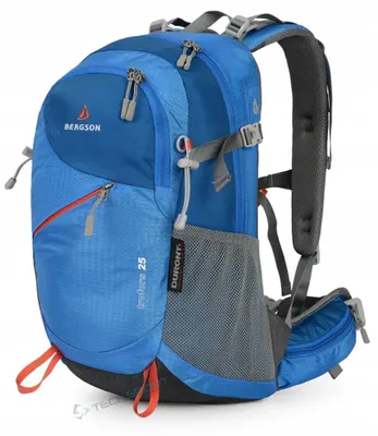 Produktbild von Bergson Trofors 25L Wanderrucksack Trekkingrucksack mit Hüftgurt Regenhülle Blau