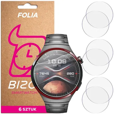 Produktbild von 6x Schutzfolie für den Bildschirm für Huawei Watch 4 Pro, Bizon Watch HydroFlex