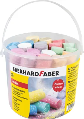 Obrázok produktu pre Eberhard Faber 526520, Béžová, Modrá, Zelená, Ružová, Červená, Fialová, Biela, Žltá, Chlapec / dievča, Detské, 20 kusov