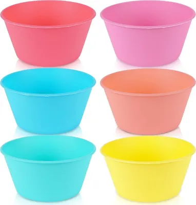 Produktbild von 6x wiederverwendbares Picknick-Schüsseln-Set aus Kunststoff, 400 ml