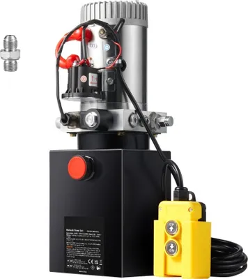 Immagine prodotto di Pompa idraulica - Centralina idraulica a 12 V da 1600 W - Pompa manuale a semplice effetto, Centralina idraulica - Centralina idraulica con serbatoio da 2 litri - Ideale per ascensori, carrelli elevatori e altri impianti.