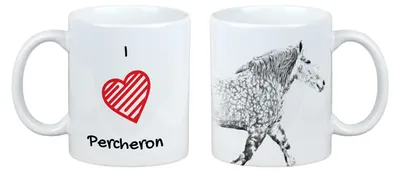 Obrázok produktu pre Percheron – šálka s motívom koňa, roztomilá šálka s potlačou, darček s vašou fotografiou od značky Art-Dog
