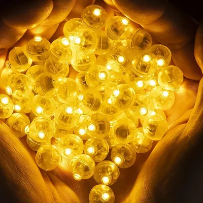 Productafbeelding van LED-ballonlichtjes - Set van 100 - Warmwit - Mini-lampjes voor ballonnen - Feesten