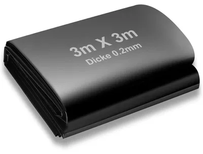 Productafbeelding van Vijverfolie 3 m x 3 m, zwart, 0,2 mm HDPE