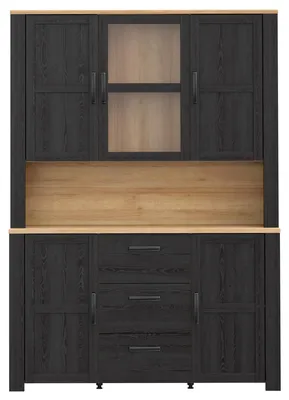 Produktbild von Buffet >BOHOL< in Eiche Nachbildung / Cabezone - 146,1x205,4x42cm (BxHxT)