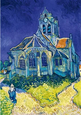 Image de BLUEBIRD Puzzle : L'église d'Auvers-sur-Oise, 1 000 pièces
