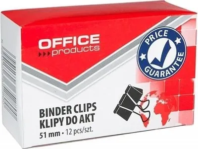 Zdjęcie produktu dla Klipy do dokumentów 51mm Office Products 12szt.
