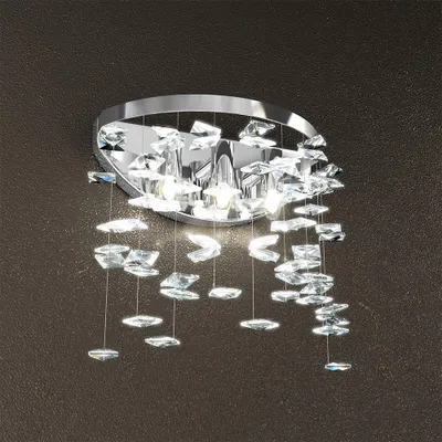 Immagine prodotto di Applique Contemporanea Flare Metallo Cromo Cristallo 1 Luce G9