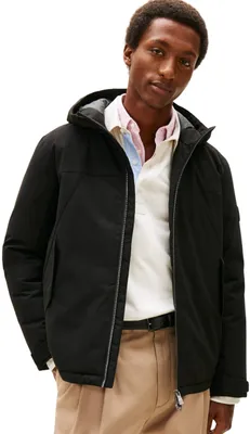 Immagine prodotto di Giacca di transizione da uomo Tommy Hilfiger, modello corto imbottito con cappuccio, colore nero