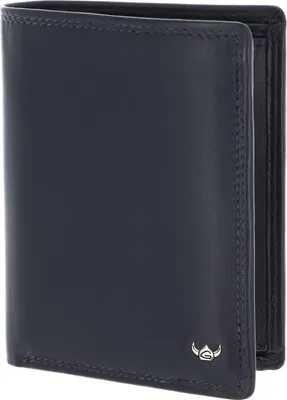 Produktbild von Golden Head Leder Geldbörse Polo RFID Protect Kombischeintasche 1286 Marineblau dunkelblau