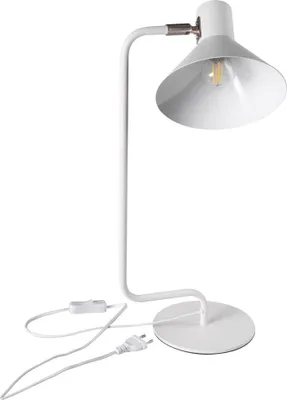 Produktbild von Kanlux NEDIA Tischlampe E14, 10W, Weiß, Stahldesign, IP20