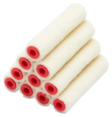 Produktbild von ProDec 10er-Pack 100-mm-Mini-Farbroller aus Glanzflor-Mohair für eine