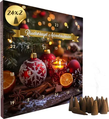 Produktbild von Räucherkegel Adventskalender 2025 - Normale Kegel