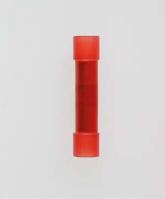 Produktbild von Stoßverbinder isoliert Querschnitt 0,5mm² - 1,5mm² rot, transparent - 1 Stück