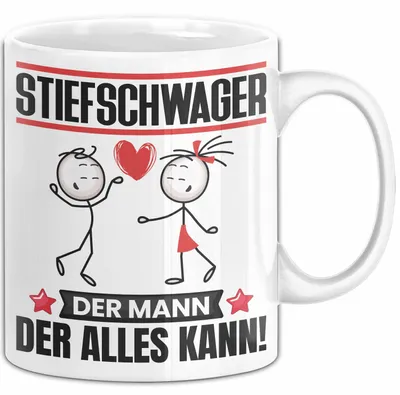 Produktbild von Stiefschwager Tasse Geschenk für Stiefschwager Der Mann Der Alles Kann Geschenkidee zum Geburtstag (Weiß)