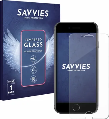 A product shot of a phone screen protector and its packaging.