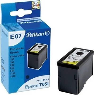 Produktbild von Pelikan E07, Schwarz, Tinte auf Pigmentbasis, 1 Stück(e)